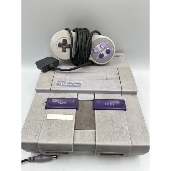 Super Nintendo Entertainment System SNES Console SNS-001 w/ Controller & Cords